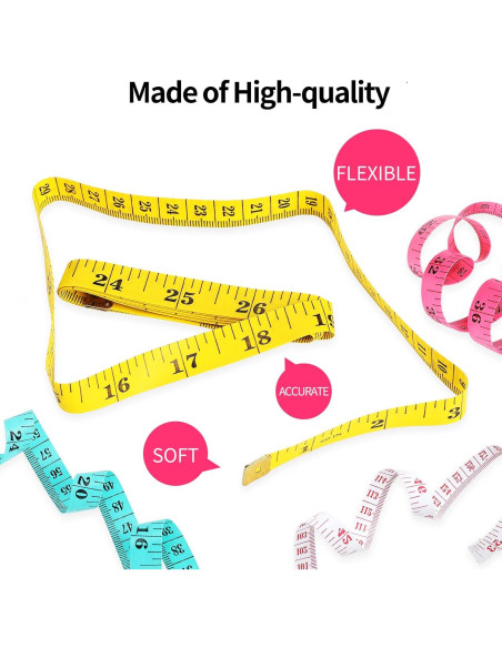Cinta Métrica Flexible LOHUA Paquete de 24 Unidades 150cm