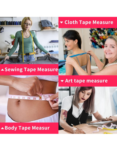 Cinta Métrica Flexible LOHUA Paquete de 24 Unidades 150cm