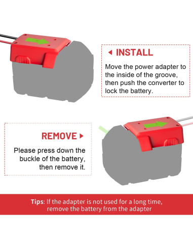 Adaptador de Batería Kzreect 18V para Juguetes RC con Fusible