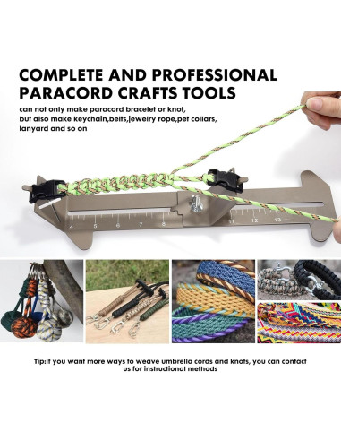 Kit de herramientas KOKKOYA para hacer pulseras Paracord 10-35 cm