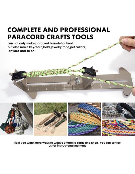 Kit de herramientas KOKKOYA para hacer pulseras Paracord 10-35 cm Kit de herramientas KOKKOYA para hacer pulseras Paracord 10-35 cm