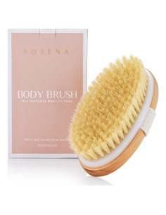Cepillo Corporal Seco Ovalado Rosena - Exfoliante Natural 100g