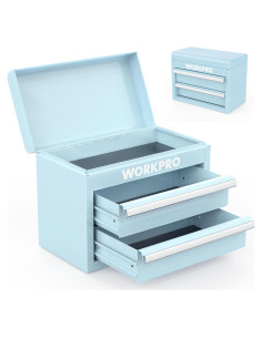 Caja de Herramientas Mini WORKPRO Azul Macaron 27.5x15x20.8cm