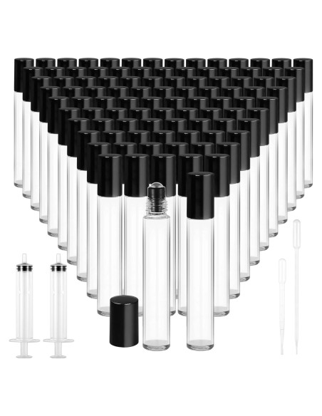 150 Botellas de Aceite Esencial Tideme 10ml Vidrio a Prueba de Fugas 150 Botellas de Aceite Esencial Tideme 10ml Vidrio a Prueba de Fugas