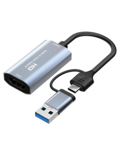 Cable de Captura HDMI a USB-C Suckoo 4K 60Hz 2 en 1