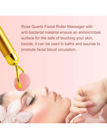 Masajeador Facial Eléctrico DANGSHAN 2 en 1 Cuarzo Rosa Masajeador Facial Eléctrico DANGSHAN 2 en 1 Cuarzo Rosa