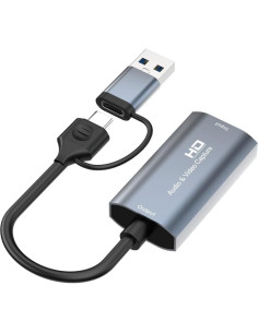 Cable de Captura HDMI a USB-C Suckoo 4K 60Hz 2 en 1 2