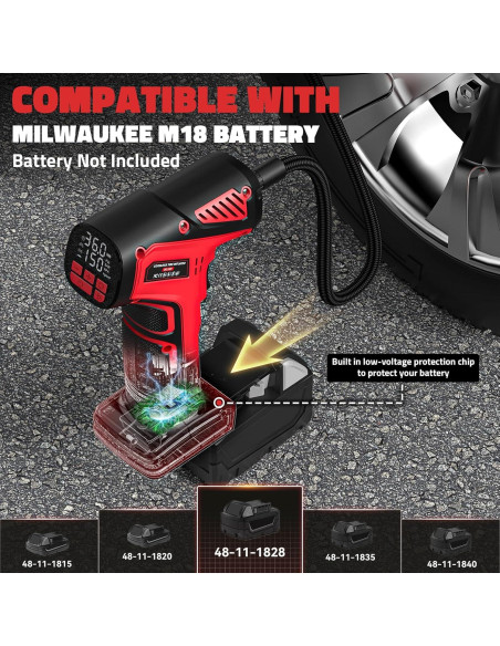 Compresor de Aire Portátil DIYtoolifz 150PSI para Neumáticos Compresor de Aire Portátil DIYtoolifz 150PSI para Neumáticos
