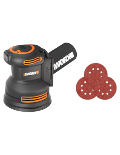 Lijadora Orbital Inalámbrica Worx 20V WX823L.9 Sin Escobillas