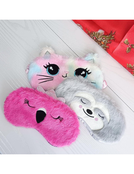 Máscara de Dormir KANOA 3Pack Multicolor Suave para Niños Máscara de Dormir KANOA 3Pack Multicolor Suave para Niños