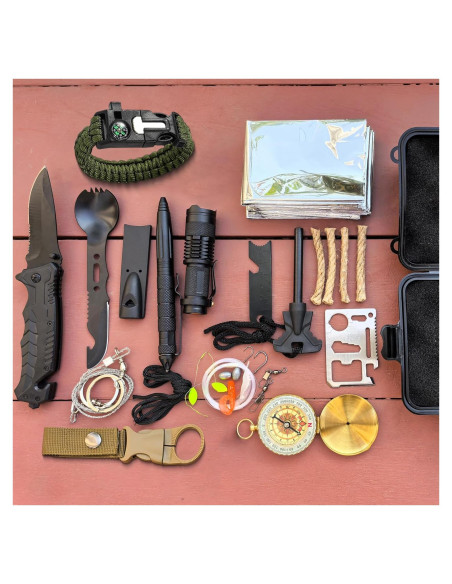 Kit de Supervivencia 37 en 1 LAFENLIN - Herramientas Camping Kit de Supervivencia 37 en 1 LAFENLIN - Herramientas Camping