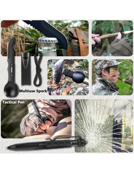 Kit de Supervivencia 37 en 1 LAFENLIN - Herramientas Camping Kit de Supervivencia 37 en 1 LAFENLIN - Herramientas Camping