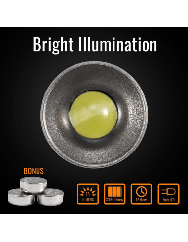 Linterna LED Mini KeyUnity KF00 de Titanio 15 Lúmenes Impermeable