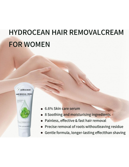 Crema Depilatoria Corporal HYDROCEAN 120ml - Indolora y Suave Crema Depilatoria Corporal HYDROCEAN 120ml - Indolora y Suave