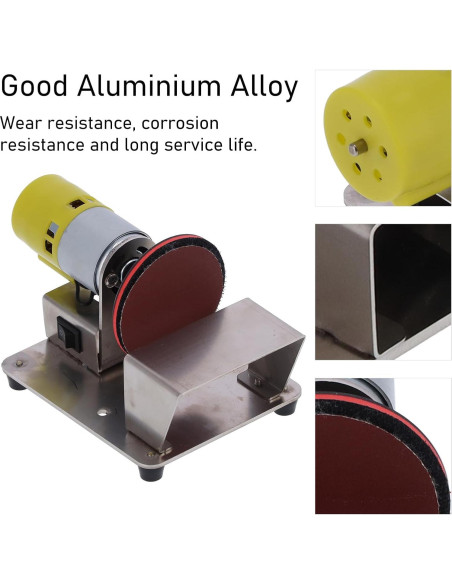 Mini Lijadora de Disco Eléctrica Wisoqu 3" 6000RPM para Madera Mini Lijadora de Disco Eléctrica Wisoqu 3" 6000RPM para Madera