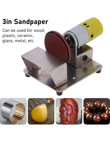 Mini Lijadora de Disco Eléctrica Wisoqu 3" 6000RPM para Madera