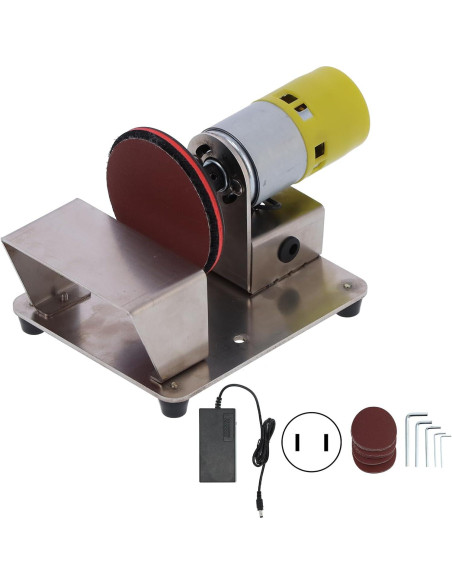 Mini Lijadora de Disco Eléctrica Wisoqu 3" 6000RPM para Madera Mini Lijadora de Disco Eléctrica Wisoqu 3" 6000RPM para Madera