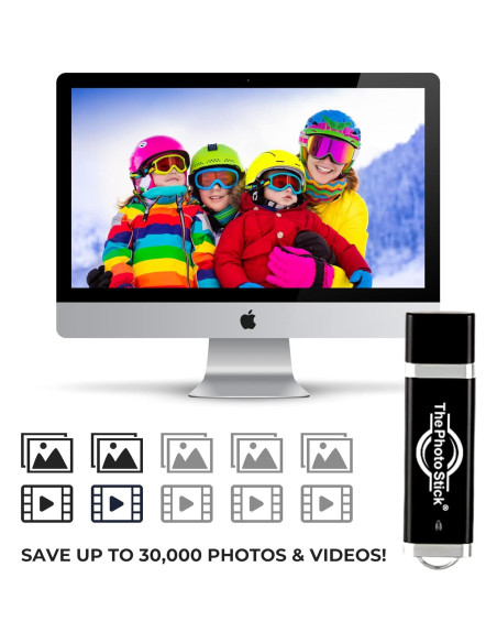 ThePhotoStick 128GB - USB para Respaldo de Fotos y Videos ThePhotoStick 128GB - USB para Respaldo de Fotos y Videos