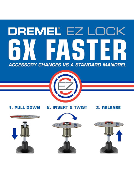 Dremel EZ725 Kit de Accesorios Rotativos 70 Piezas con Almacenamiento Dremel EZ725 Kit de Accesorios Rotativos 70 Piezas con Almacenamiento