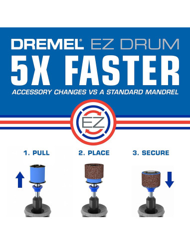 Dremel EZ725 Kit de Accesorios Rotativos 70 Piezas con Almacenamiento