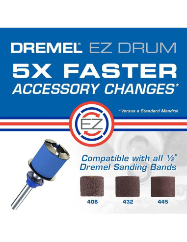 Dremel EZ725 Kit de Accesorios Rotativos 70 Piezas con Almacenamiento