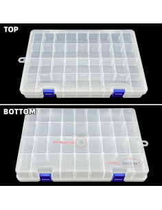 Caja Organizadora de Plástico DUOFIRE 34 Rejillas Azul 2
