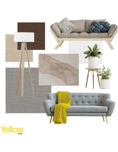 Persiana Romana Sin Cuerda YELLOW BLINDS 58x162 cm Chocolate 2