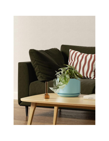 Set de 3 Macetas de Cerámica LE TAUCI 10.9-17.3 cm Aqua