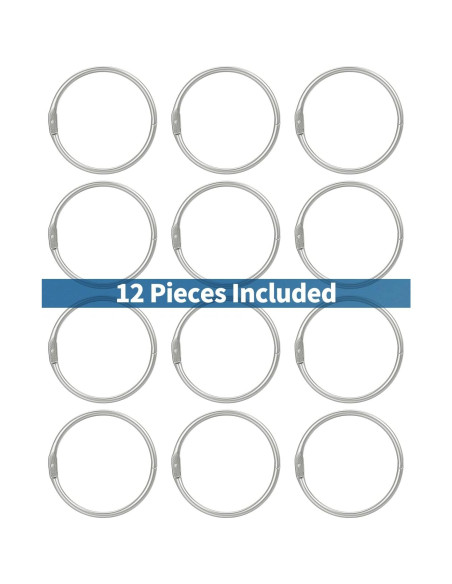 Anillos de Encuadernación Pawfly 12 Pcs 7.24 cm Acero Blanco Anillos de Encuadernación Pawfly 12 Pcs 7.24 cm Acero Blanco