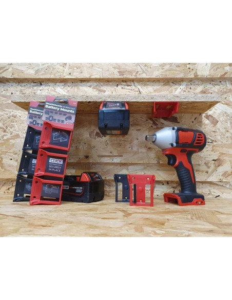 Soporte de Batería StealthMounts para Milwaukee M18 - 4 Paquete Soporte de Batería StealthMounts para Milwaukee M18 - 4 Paquete