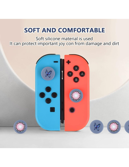 Funda Protectora de Silicona DLseego para Joystick Joy-Con Rosa y Morado Funda Protectora de Silicona DLseego para Joystick Joy-Con Rosa y Morado