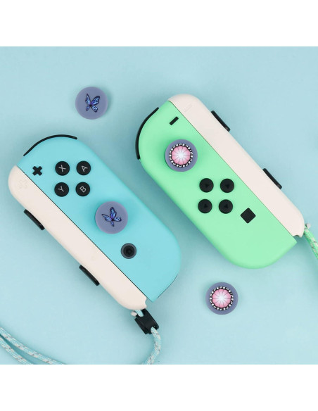 Funda Protectora de Silicona DLseego para Joystick Joy-Con Rosa y Morado Funda Protectora de Silicona DLseego para Joystick Joy-Con Rosa y Morado