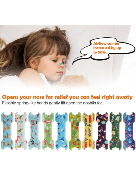 Tiras Nasales Anti-Ronquidos para Niños Stranthother 40 Piezas