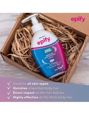 Crema Depilatoria Epify 250 ml para Hombres y Mujeres - Piel Suave