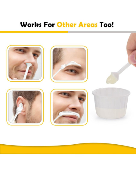 Kit de Cera para Vello Nasal Charmonic 120g - 40 Aplicadores Kit de Cera para Vello Nasal Charmonic 120g - 40 Aplicadores