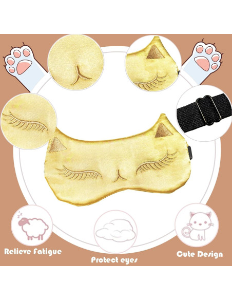 Máscara de Sueño Mukveitn para Niños - 2 Piezas Ajustables Máscara de Sueño Mukveitn para Niños - 2 Piezas Ajustables
