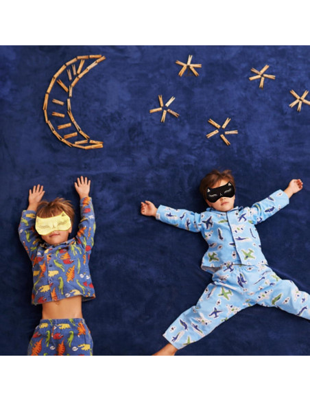 Máscara de Sueño Mukveitn para Niños - 2 Piezas Ajustables Máscara de Sueño Mukveitn para Niños - 2 Piezas Ajustables