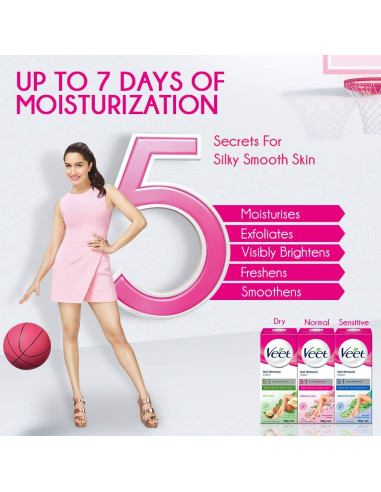 Crema Depilatoria Veet Piel Normal 30g con Leche de Loto