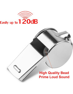 Silbato Deportivo Fya de Acero Inoxidable 12PCS con Cordón 2