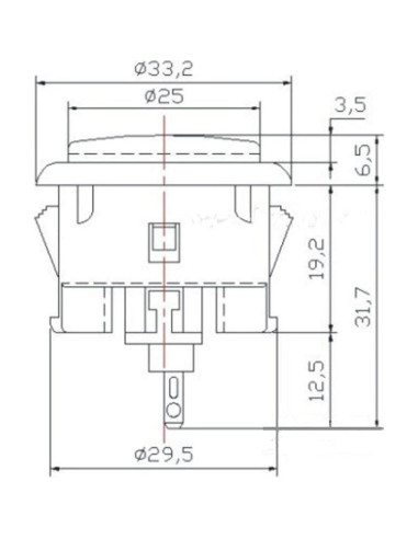 Botón de Presión Sanwa OBSF-30 30mm Negro para Joystick Arcade