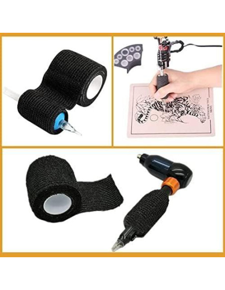 Cinta de Agarre Yuelong 12Pcs 5cm x 4.5m Negra Autoadhesiva Cinta de Agarre Yuelong 12Pcs 5cm x 4.5m Negra Autoadhesiva