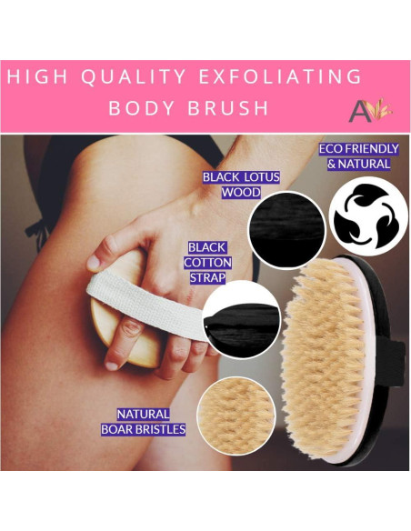 Cepillo Exfoliante Seco Avilana de Madera con Cerdas Naturales Cepillo Exfoliante Seco Avilana de Madera con Cerdas Naturales