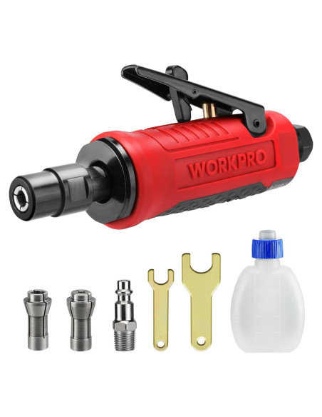 Die Grinder de Aire WORKPRO 1/4" Recto 25000RPM con Mordazas Die Grinder de Aire WORKPRO 1/4" Recto 25000RPM con Mordazas