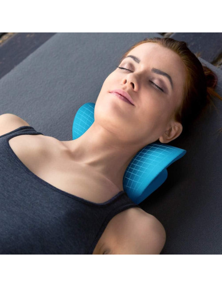 Relajante de Cuello Restcloud - Dispositivo de Tracción Cervical Azul Relajante de Cuello Restcloud - Dispositivo de Tracción Cervical Azul