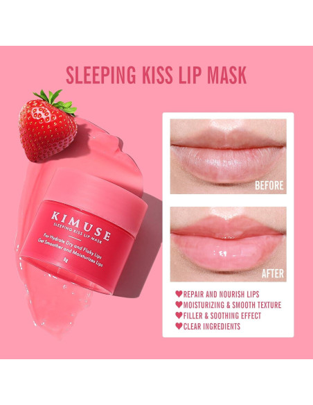 Mascarilla Labial Nocturna KIMUSE 4PCS Hidratación Intensa Mascarilla Labial Nocturna KIMUSE 4PCS Hidratación Intensa