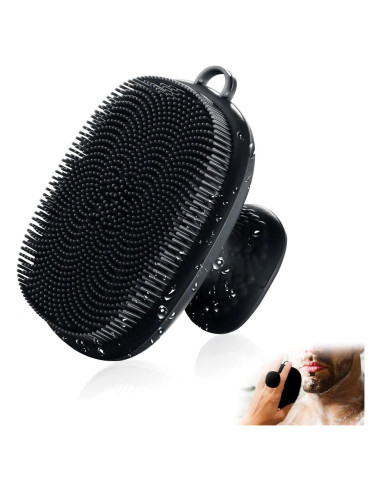 Limpiador Facial de Silicona VWMYQ Negro - Cepillo Exfoliante Impermeable