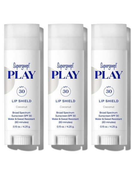 Bálsamo Labial Hidratante Supergoop! PLAY SPF 30 Coco - 3 Unidades Bálsamo Labial Hidratante Supergoop! PLAY SPF 30 Coco - 3 Unidades