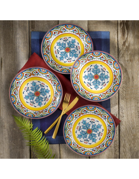 Set de Vajilla Euro Ceramica Zanzibar 16 Piezas Floral Set de Vajilla Euro Ceramica Zanzibar 16 Piezas Floral