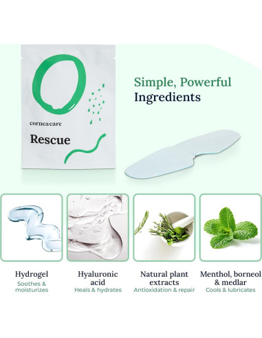 Compresas Frías para Ojos Rescate - 6 Unidades Hidrogel