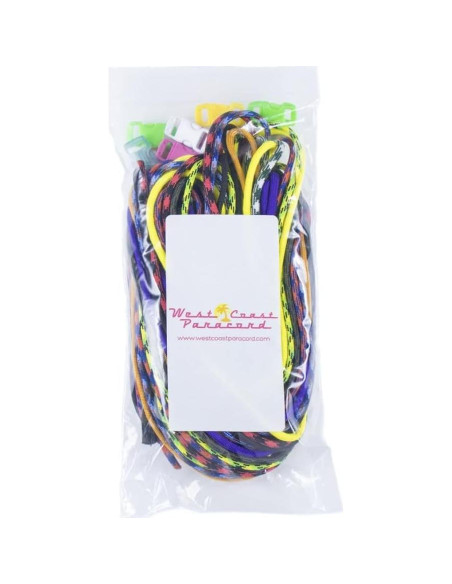Kit de Manualidades Paracord West Coast 30.48m 10 Colores Kit de Manualidades Paracord West Coast 30.48m 10 Colores